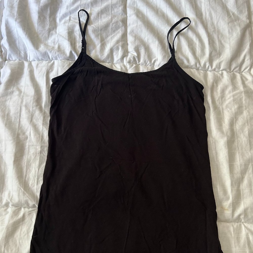 Time and Tru Black Tank Top